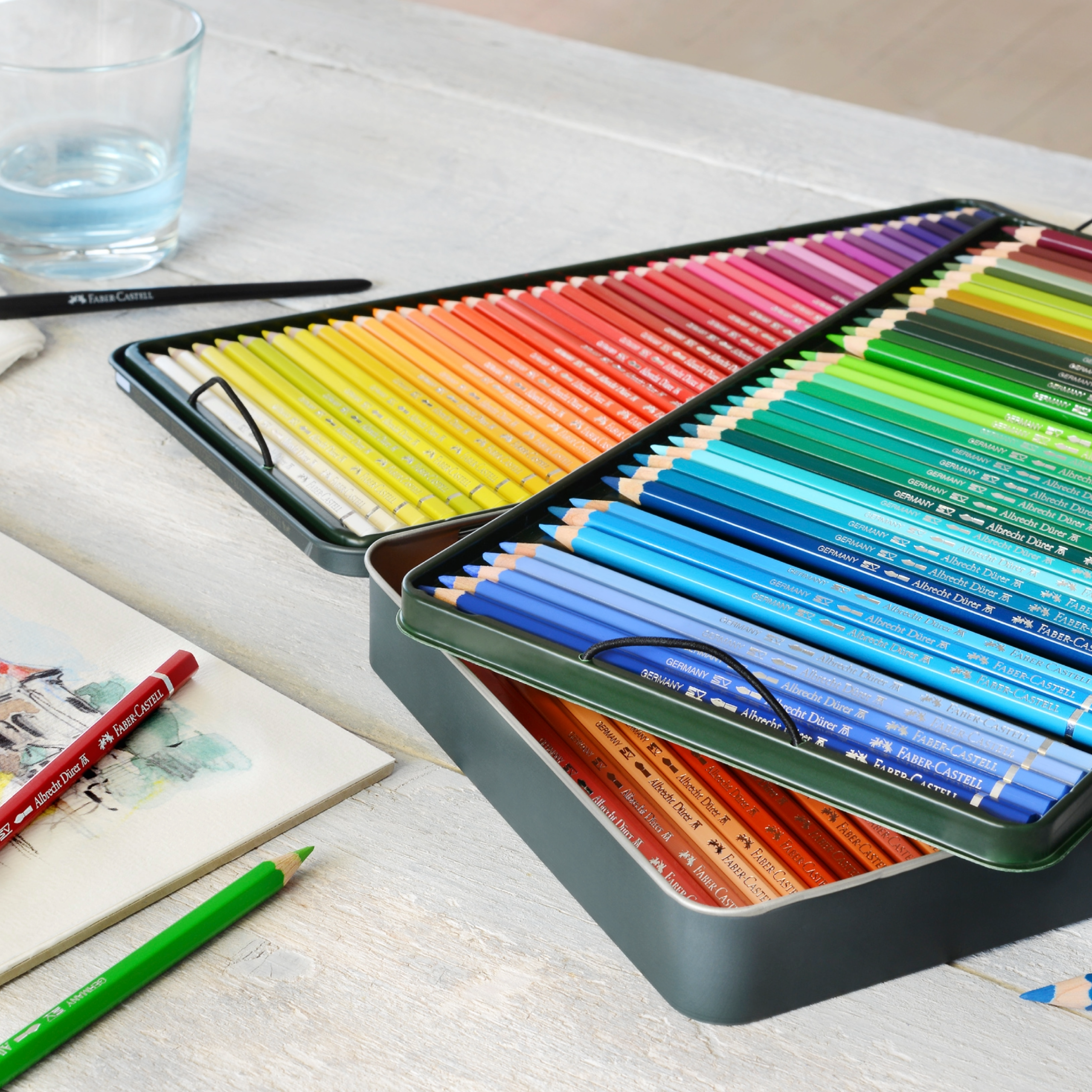 Faber Castell Polychromos Tin of 120 Pencils Melbourne Etching