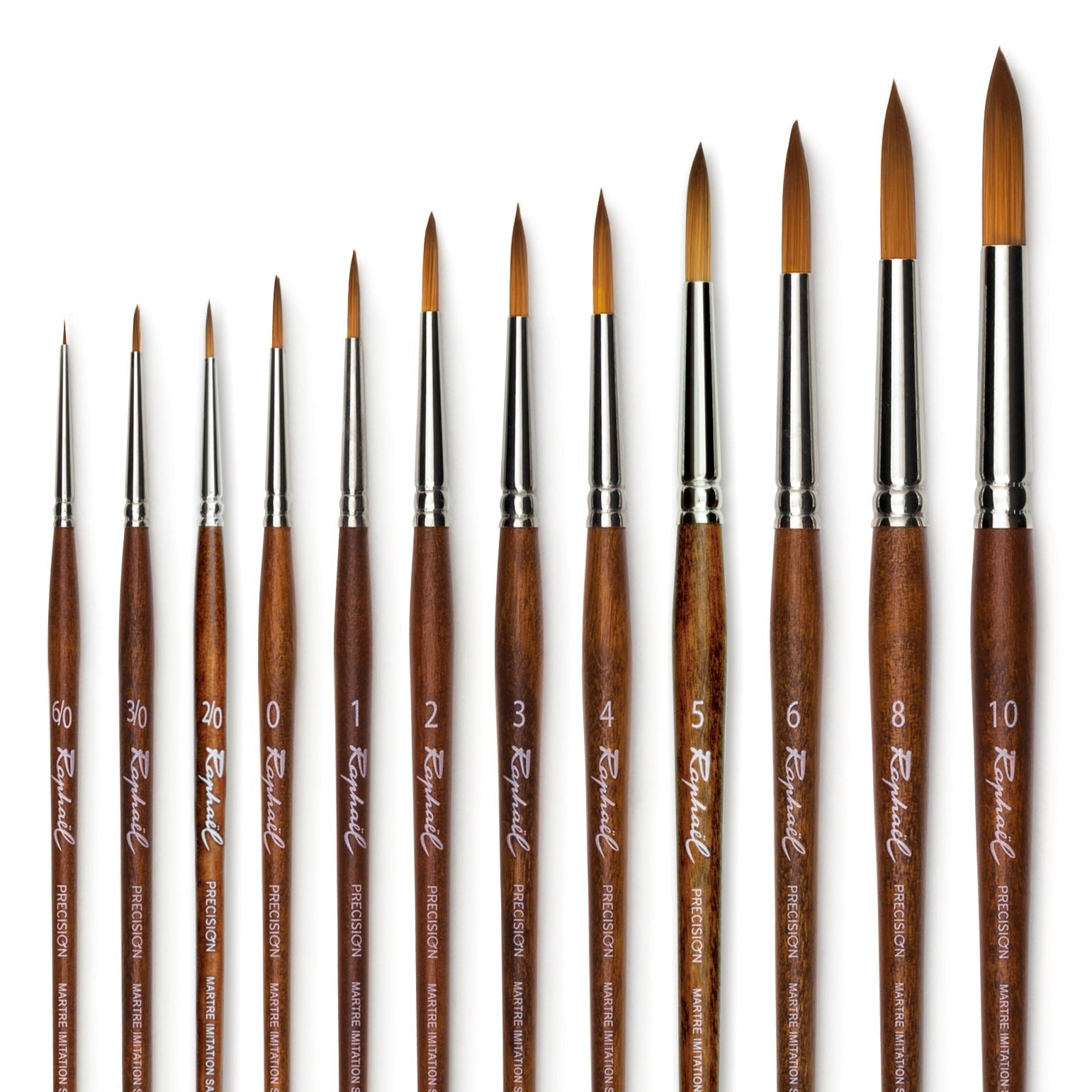 Raphael Precision Synthetic Imitation Sable Watercolour Brush Round  - Melbourne Etching Supplies 