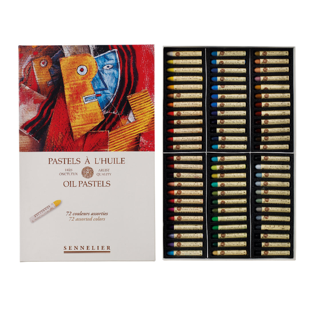 即日発送可能！Sennelier Oil Pastels 72色セット Sennelier Assorted Oil Pastel Set Of 72