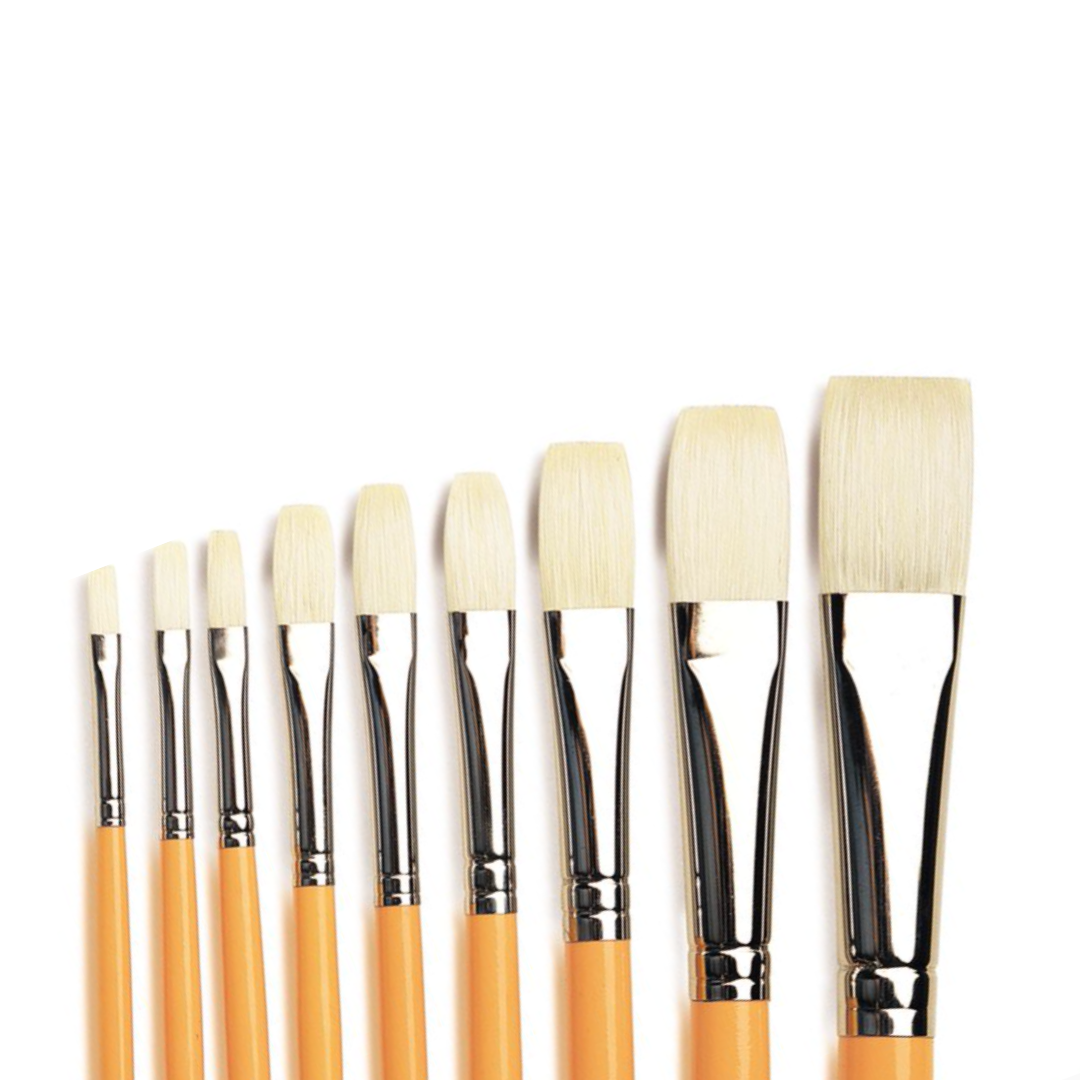 Isabey 6086 Hog Hair Flat Brush Melbourne Etching Supplies