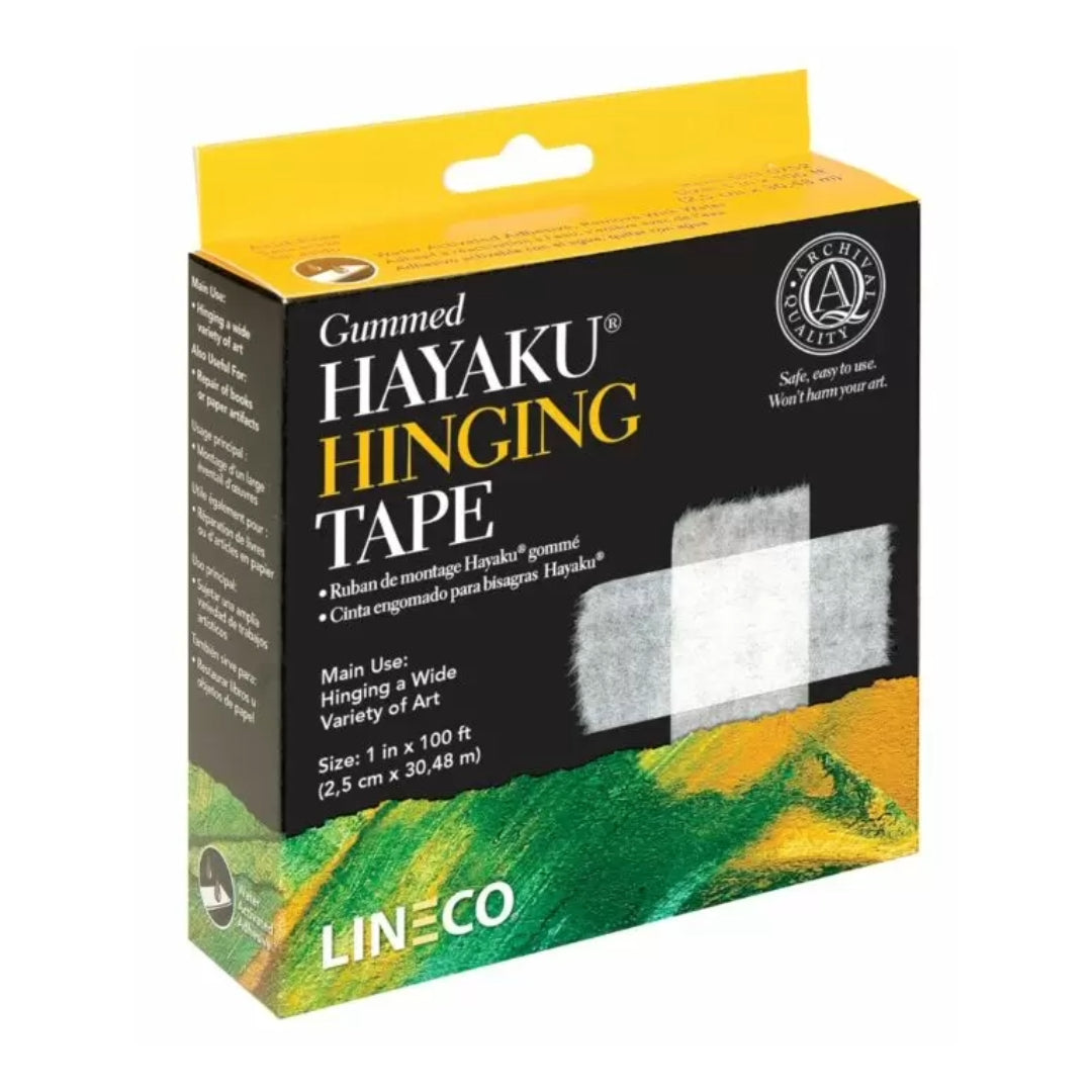 Lineco Gummed Hayaku Hinging Tape Archival Quality - Melbourne Printmaking and Etching Supplies