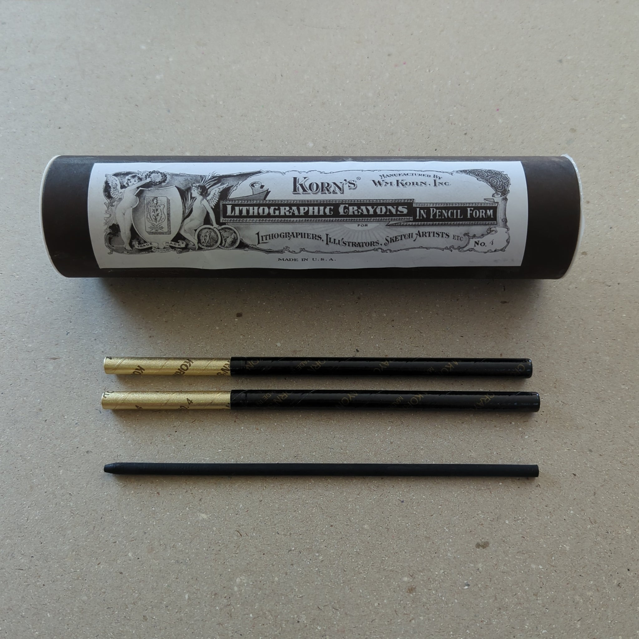 Korns Pencil Core Crayons - Melbourne Etching Supplies