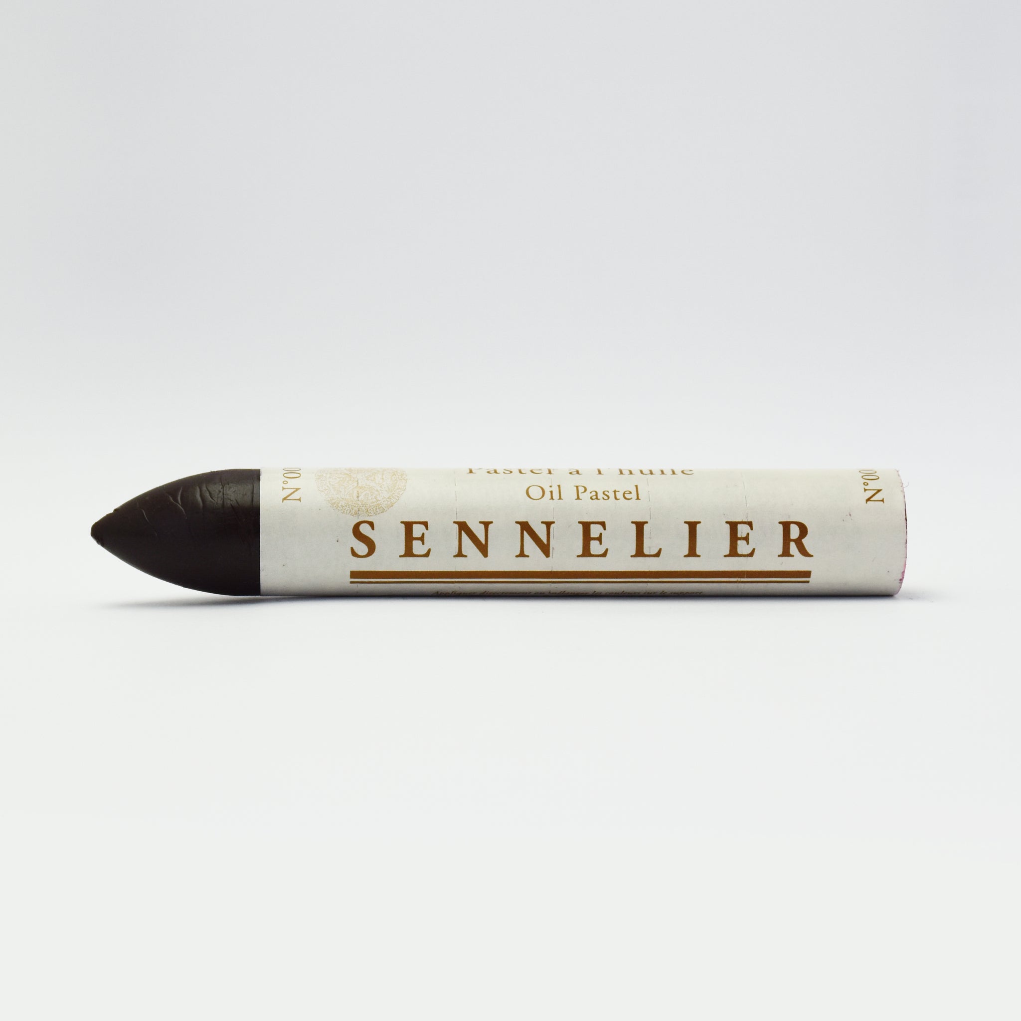 A single Sennelier oil pastel crayon against a white background, displaying the brand name and the word 'Oil Pastel' on the wrapper.