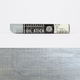 Sennelier oil stick with a iridescent silver colour swatch on a white background