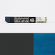 Sennelier oil stick with a blue colour swatch on a white background