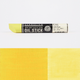 Sennelier oil stick with a yellow colour swatch on a white background