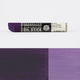Sennelier oil stick with a purple colour swatch on a white background