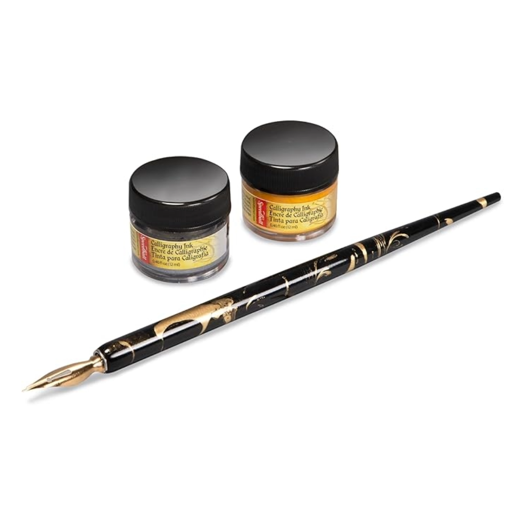 Speedball Gold & Silver Ink Pen Set