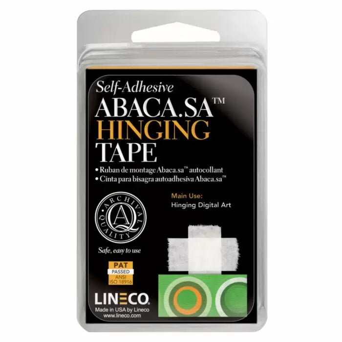 Lineco Abaca.sa Paper Hinging Tape Roll: Self Adhesive - Melbourne Etching Supplies