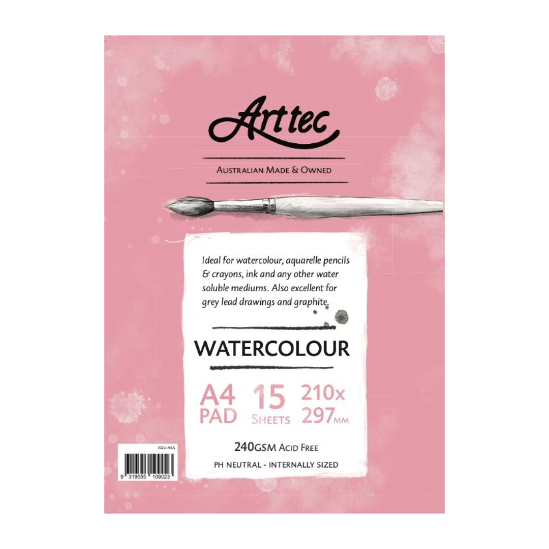 Artec Watercolour Pad A3 15 Sheets 240gsm