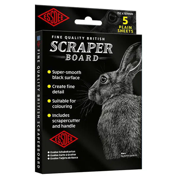 Scraperboard Black 5 packs
