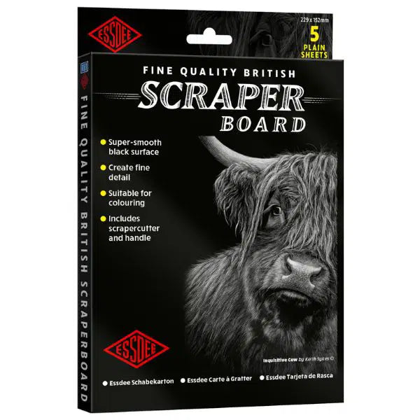 Scraperboard Black 5 packs