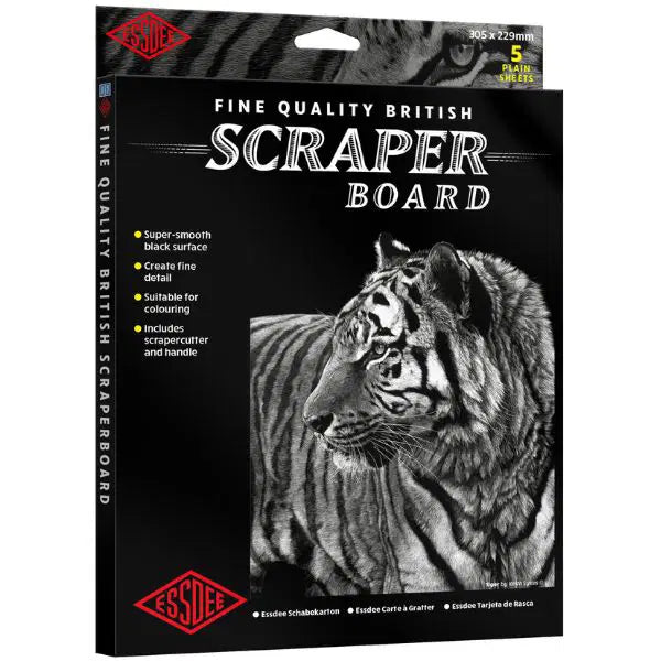 Scraperboard Black 5 packs