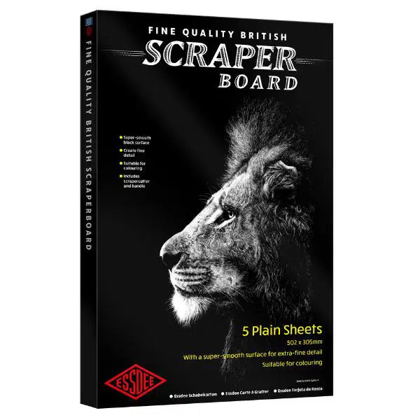 Scraperboard Black 5 packs