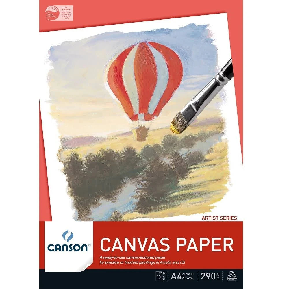 Canson Canvas Paper Pad 290gsm 10sht