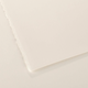 A close-up image of a Canson Editioning Paper with a focus on its light texture and showing one deckled edge and one cut edge.