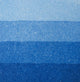 An aquatint test print in blue showing 4 depths of tone.