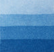 An aquatint test print in blue showing 4 depths of tone.