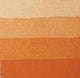 An aquatint test print in orange showing 4 depths of tone.