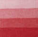 An aquatint test print in red showing 4 depths of tone.