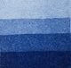 An aquatint test print in blue showing 4 depths of tone.