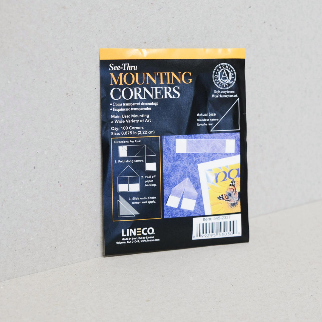 Lineco Mounting Corners Mylar Self Fold 7/8" (2.22cm)