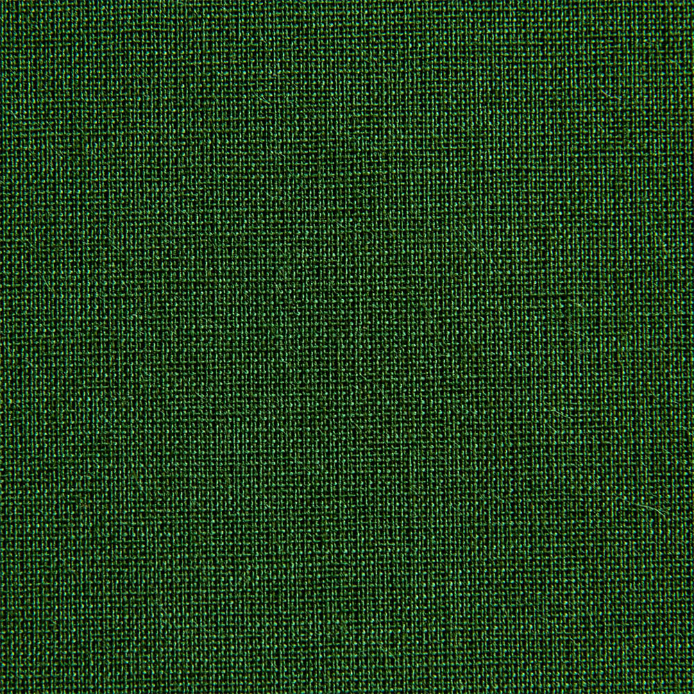 A close-up image of a dark green book cloth with a textured surface.