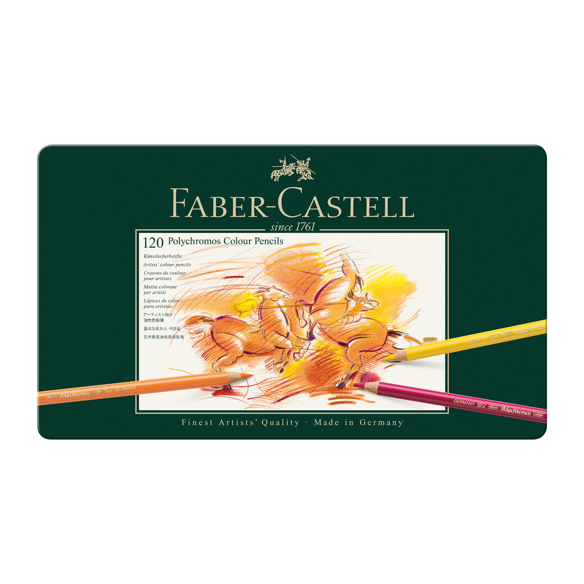 Faber Castell Polychromos Tin of 120 Pencils Melbourne Etching