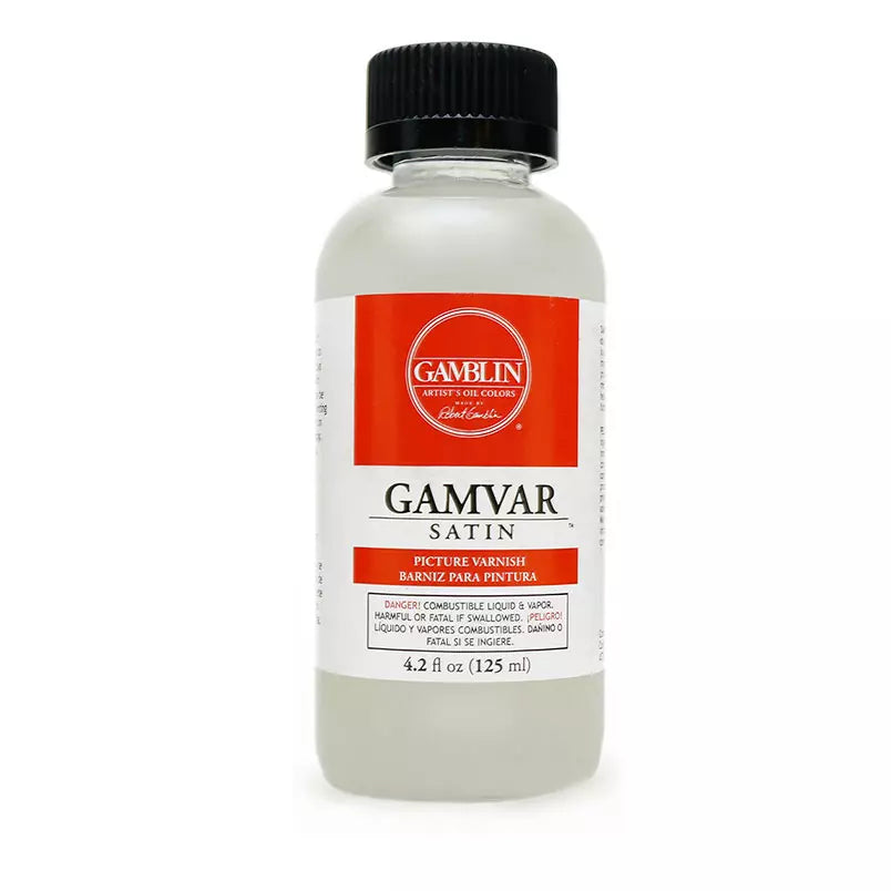 Gamblin Artists Oil Colours, Gamvar Satin varnish- Melbourne Printmaking and Etching Supplies