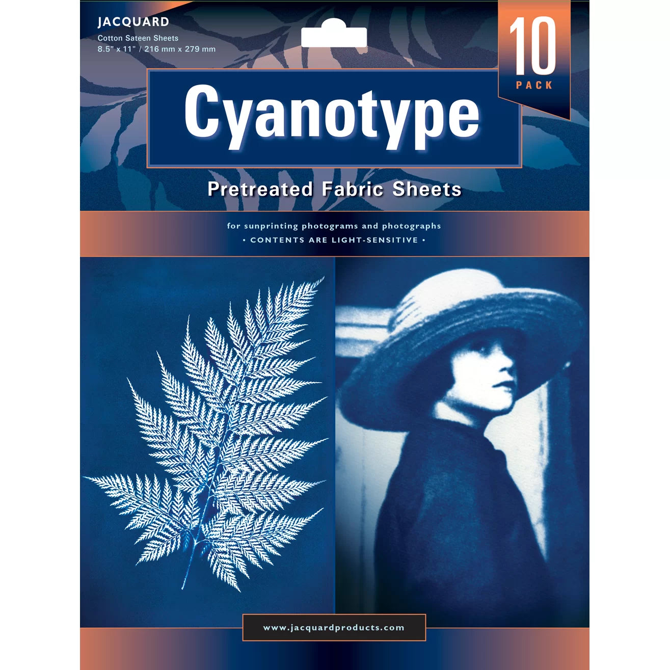 Cyanotype Pre Treated Fabric Sheets Pk 10