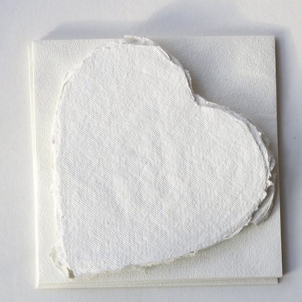 Khadi Paper Heart & Envelopes