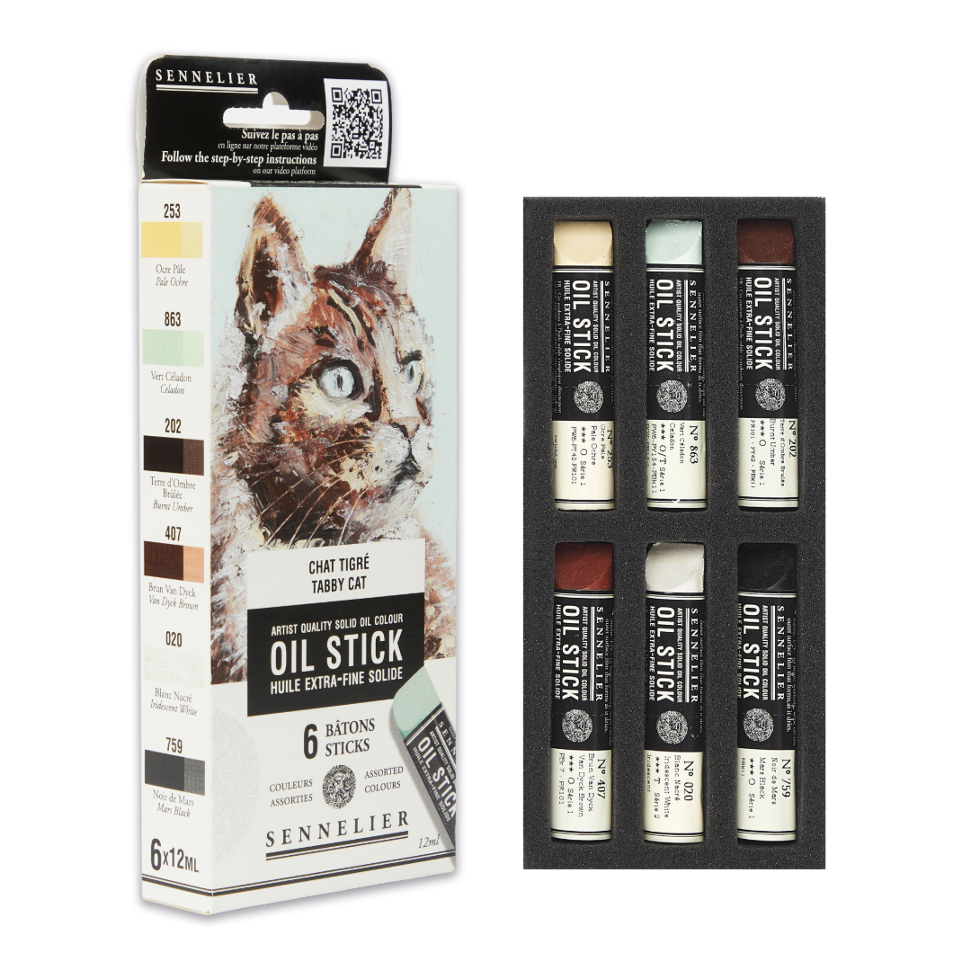 Sennelier Mini Artists Oil Sticks Sets of 6