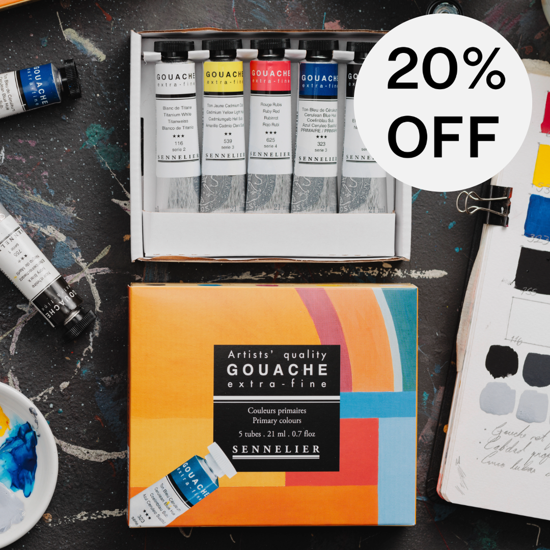 Sennelier Gouache Starter Kit with 5x21ml tubes