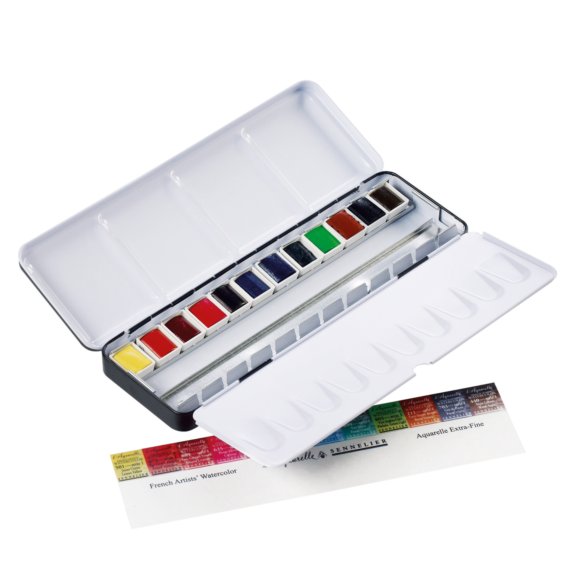Sennelier Classic Watercolour Box 12 Half Pans