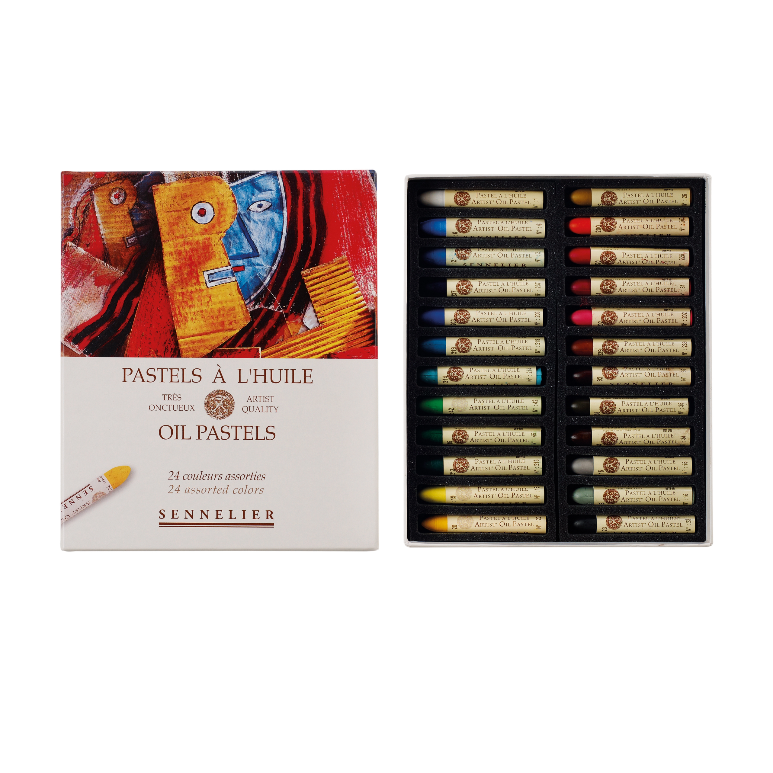 Sennelier Oil Pastels 24色セット Sennelier Assorted Oil Pastel Set Of 24