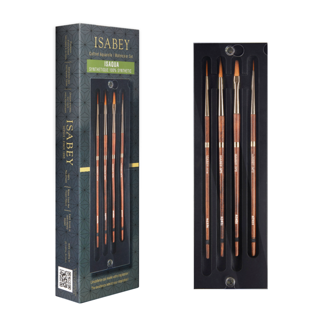 Isabey Brush Sets in Black Box