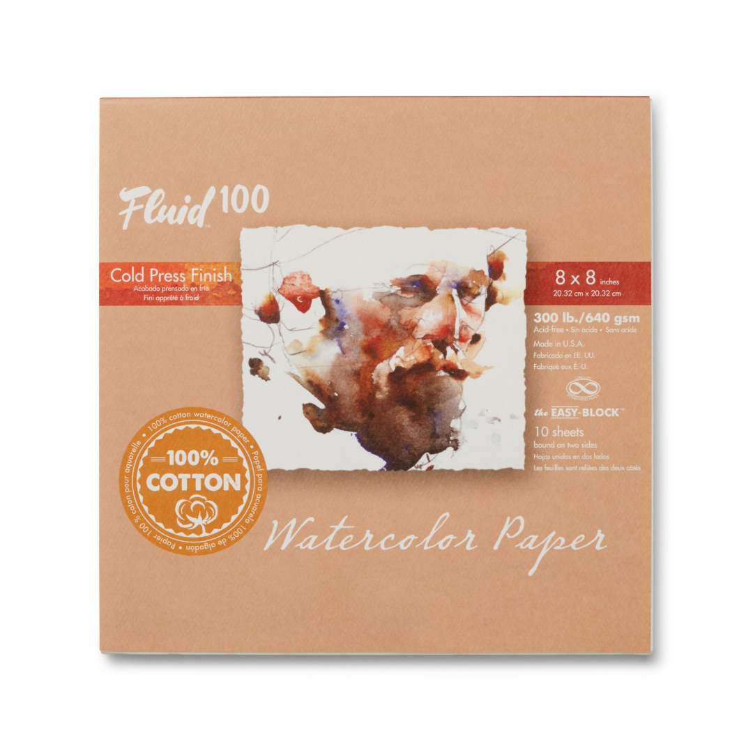 Speedball Fluid 100% Rag Watercolour Block Pad CP 640gsm