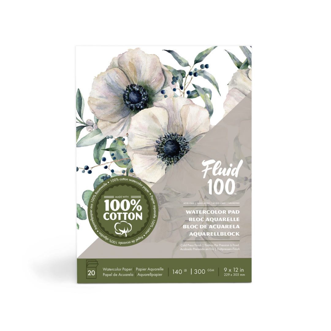 Speedball Fluid 100 Pads 300gsm Cold Press