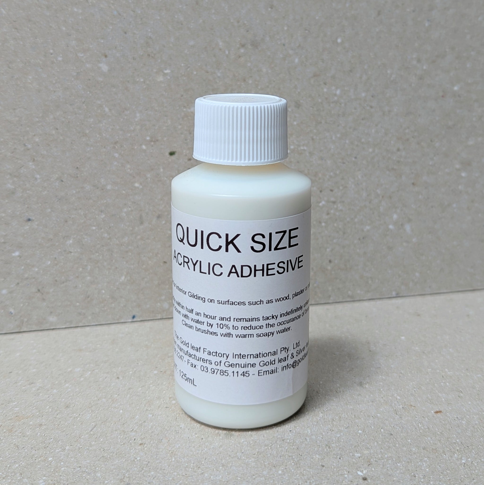 Quick Size Water Based Gold Size 125ml