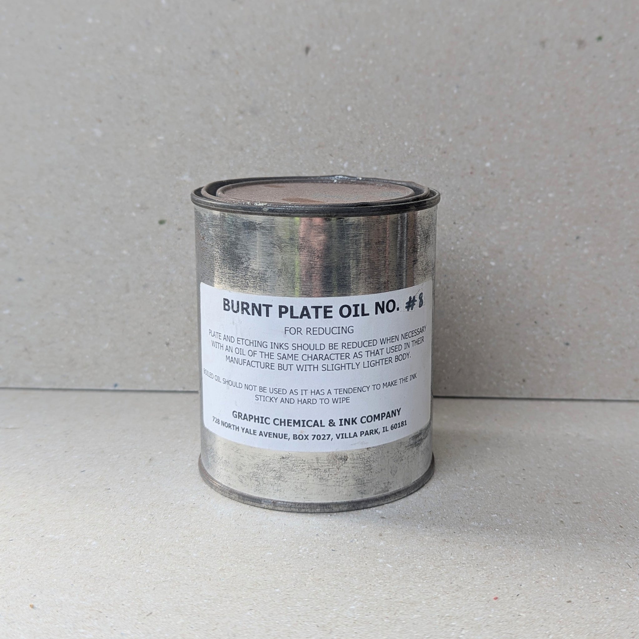 Graphic Chemical Plate Oil