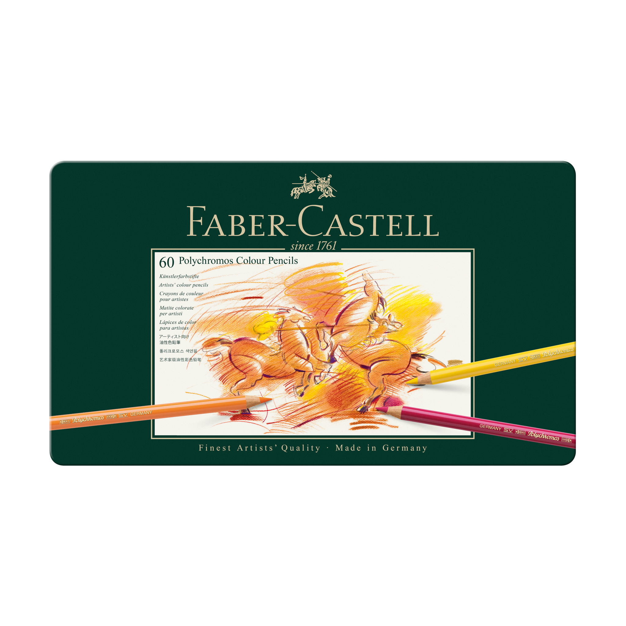 Faber Castell Polychromos Tin of 60 Pencils