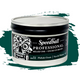 Speedball Professional Relief Ink Tin container with skull design on label and a green colour swatch in the background