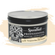 Speedball Professional Relief Ink Tin container with skull design on label and an off white colour swatch in the background