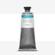 Tube of Lawrence white relief printing ink, against a colour swatch on a white background