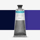 Tube of Lawrence purple relief printing ink, against a colour swatch on a white background