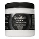 A jar of Speedball Flex Fabric Screen Printing Ink in a white colour on a white background.