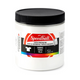 Small tub of white Speedball fabric screen printing ink on a white background