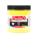 Small tub of yellow Speedball fabric screen printing ink on a white background