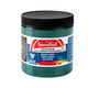Small tub of green Speedball fabric screen printing ink on a white background