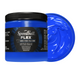 Blue Speedball Flex fabric ink jar with a swatch of blue ink on a white background
